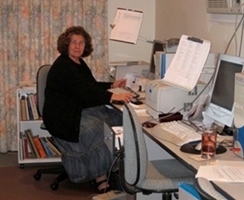 Anna in her office